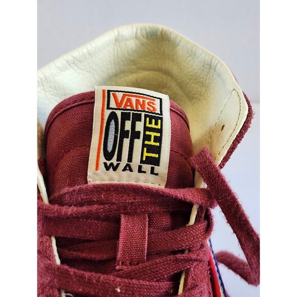 Vans Sk8 Hi Top Women Red Rainbow Canvas Pride Rave Skater Sneaker Size 9 S0072 - Picture 3 of 8